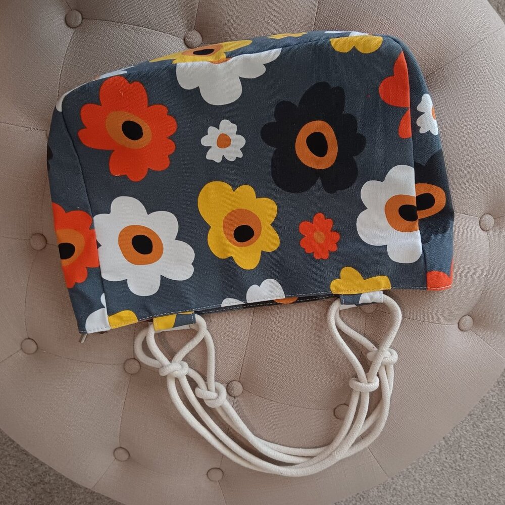 Floral Canvas tote bag "Summer Blooms" by Farmhouse Is My Style - Picture 2 of 5